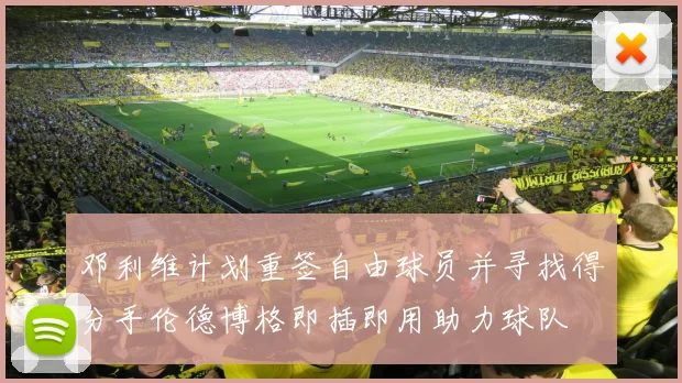 邓利维计划重签自由球员并寻找得分手伦德博格即插即用助力球队