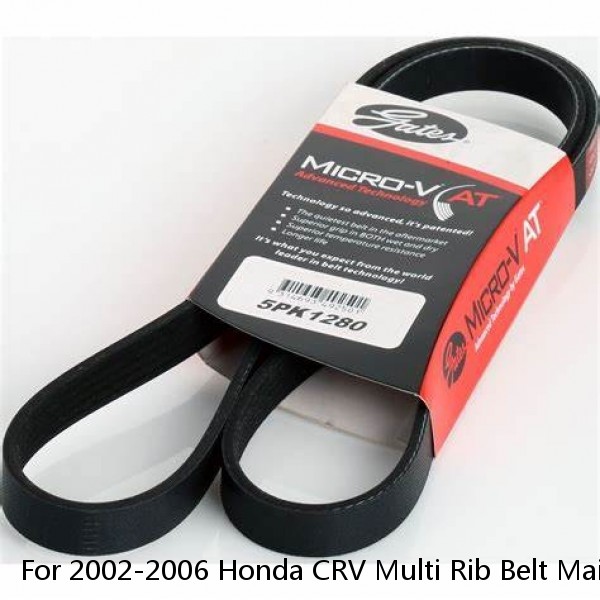 For 2002-2006 Honda CRV Multi Rib Belt Main Drive 13865TG 2003 2004 2005