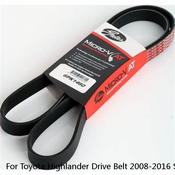 For Toyota Highlander Drive Belt 2008-2016 Serpentine Belt 7 Rib Count #1 image
